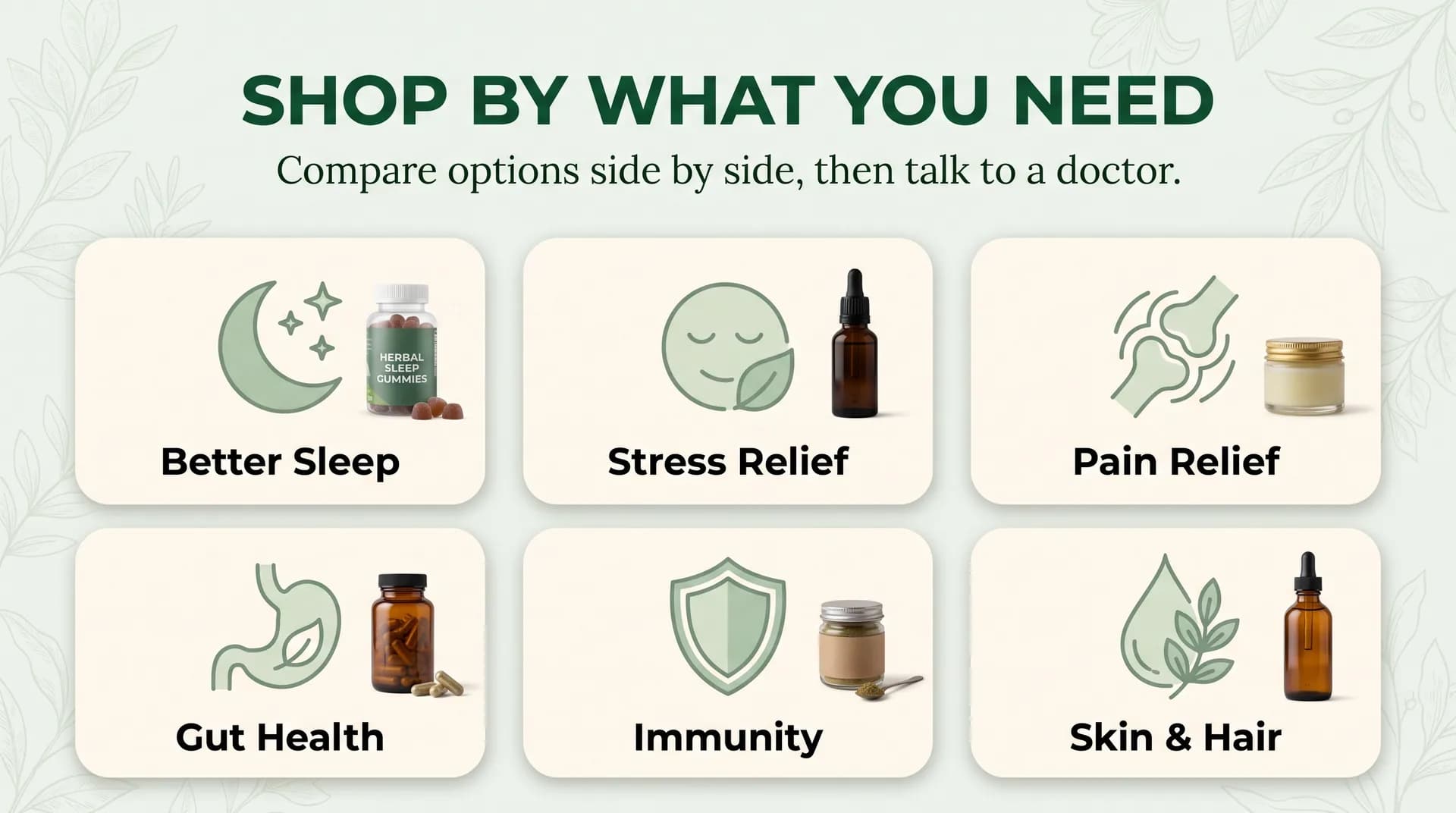 Shop by what you need