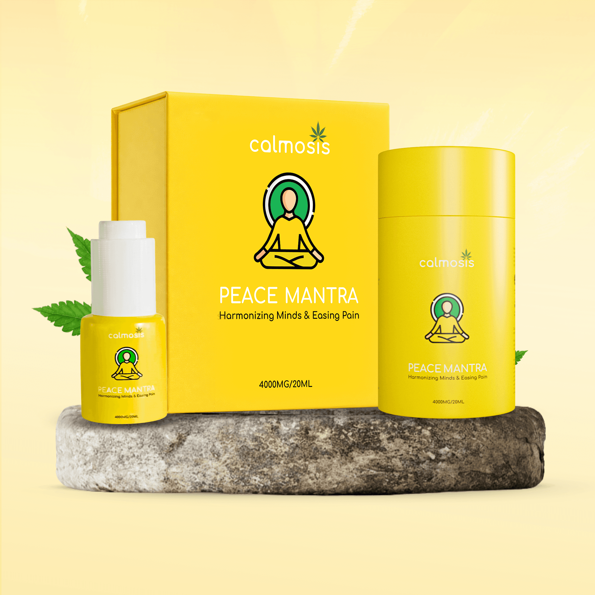 Calmosis Peace Mantra — Premium Ayurvedic THC+CBD Cannabis Tincture | 4000MG / 20ML