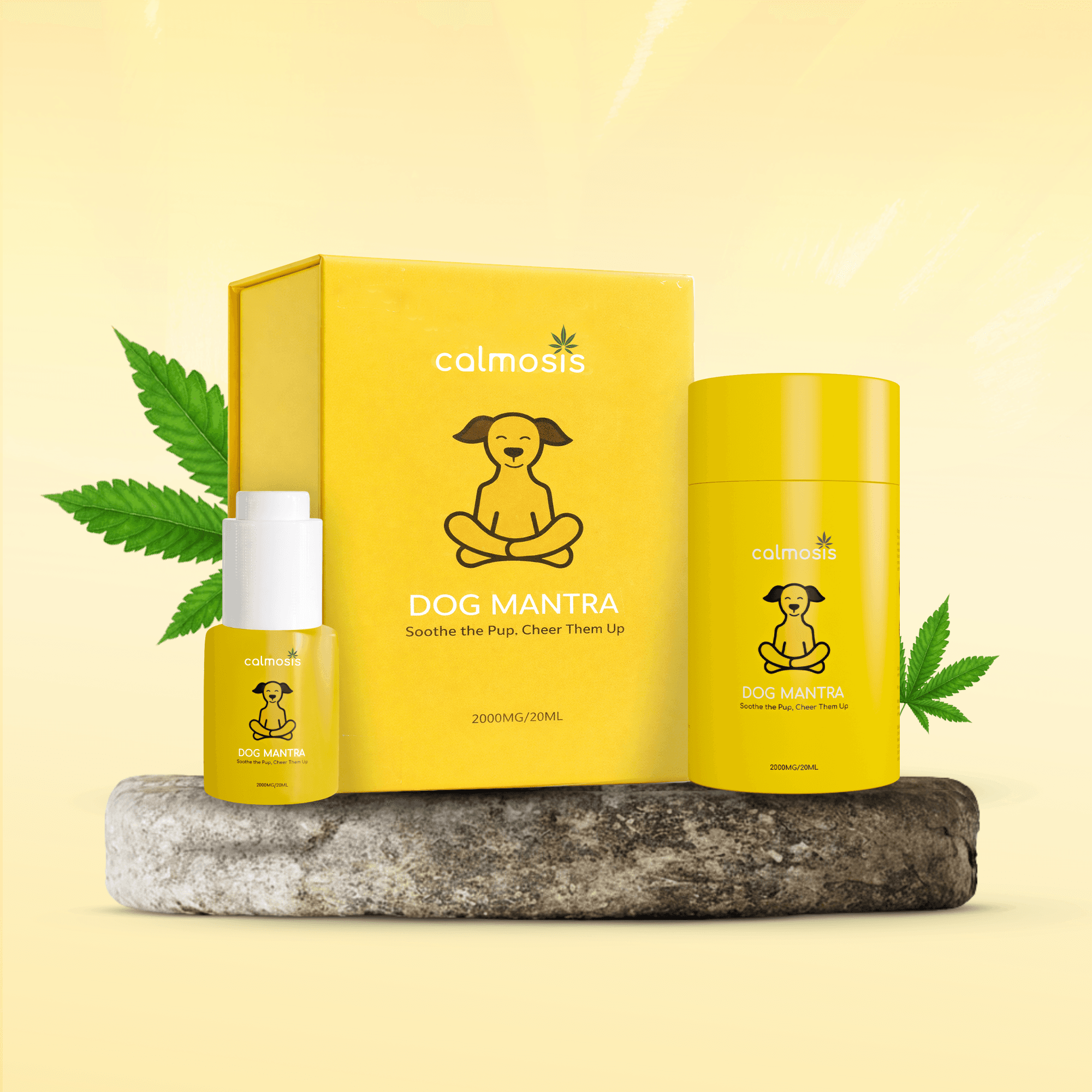 Calmosis Dog Mantra — Vet-Approved THC-Free CBD Oil for Dogs | 2000MG / 20ML (Chicken Flavour)