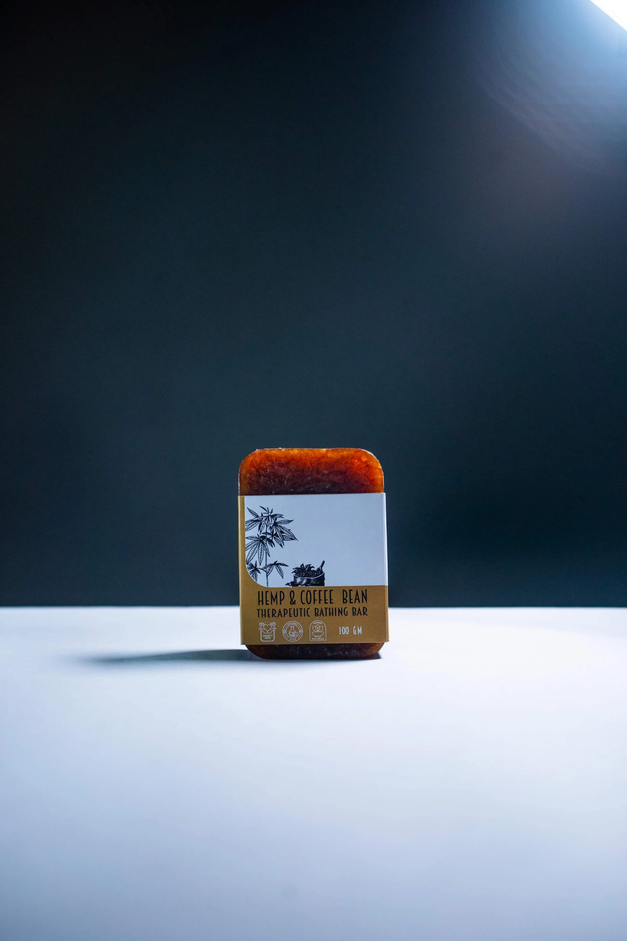 Hemp & Coffee Therapeutic Bathing Bar | 100G | Kumaon Khand