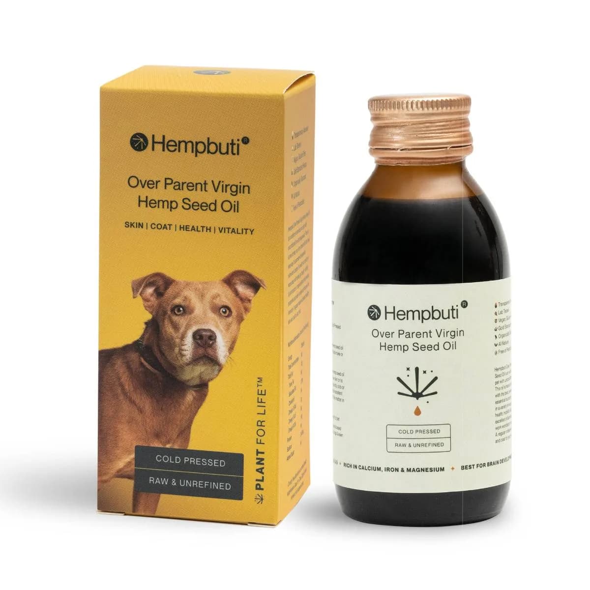 HEMPBUTI | OVER PARENT VIRGIN HEMP SEED OIL  for Pets | 125 ML