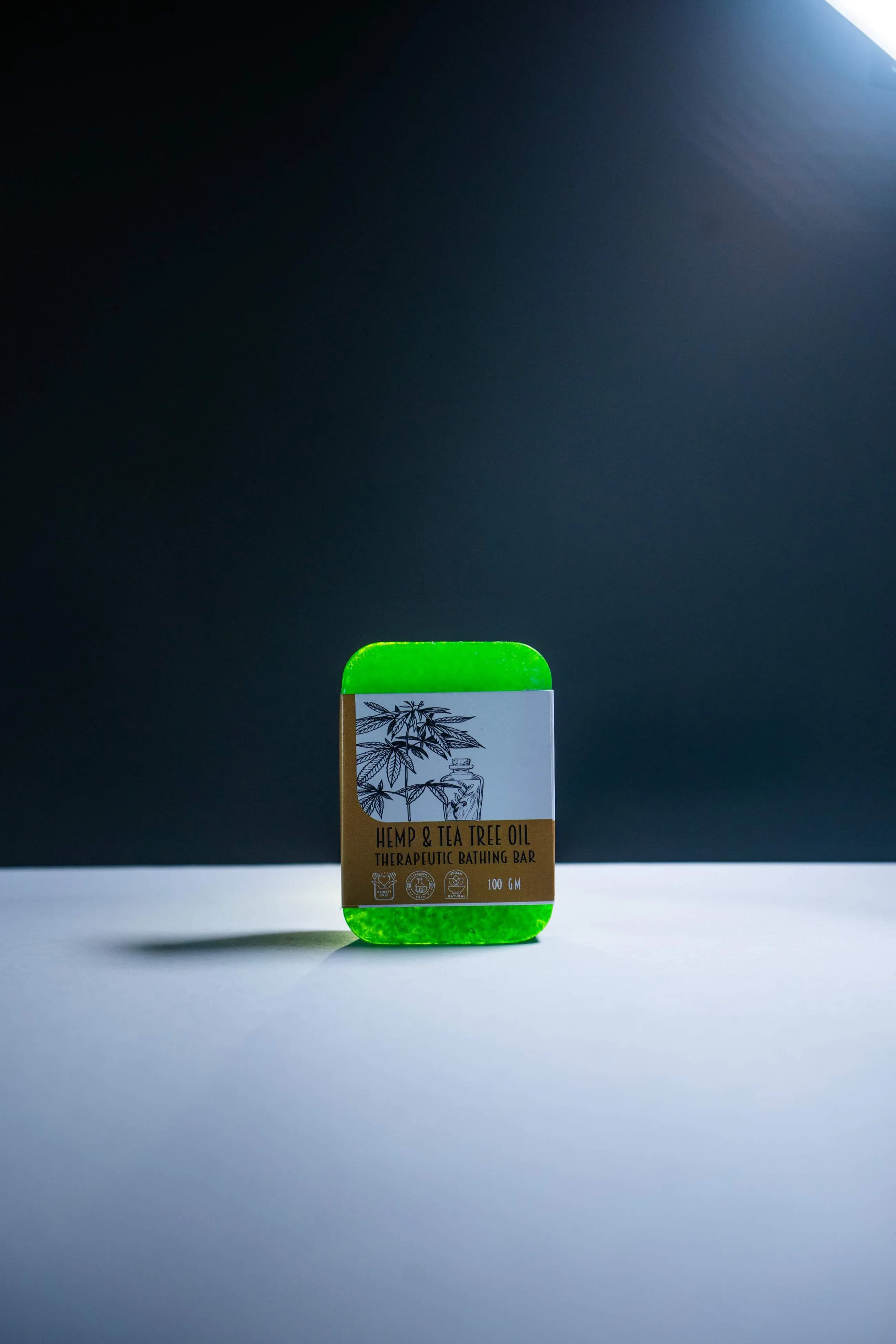 Hemp & Tea Tree Therapeutic Bathing Bar | 100G | Kumaon Khand