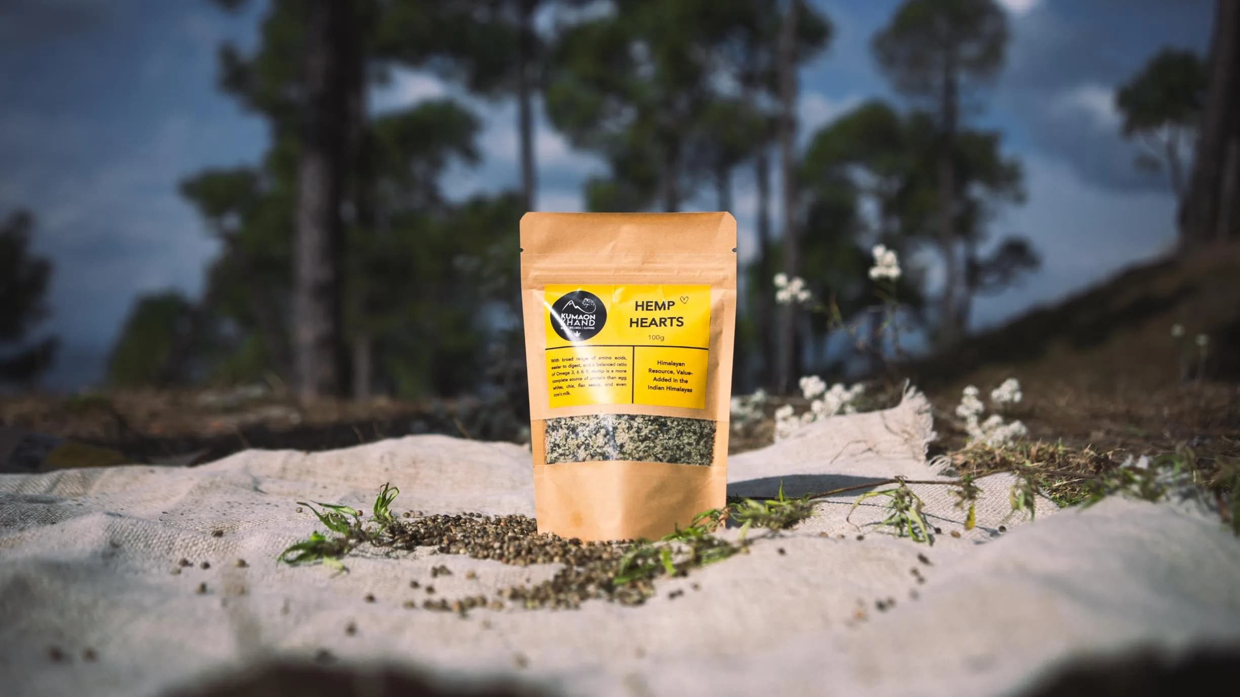 Hemp Hearts |  100 Grms | Kumaon Khand