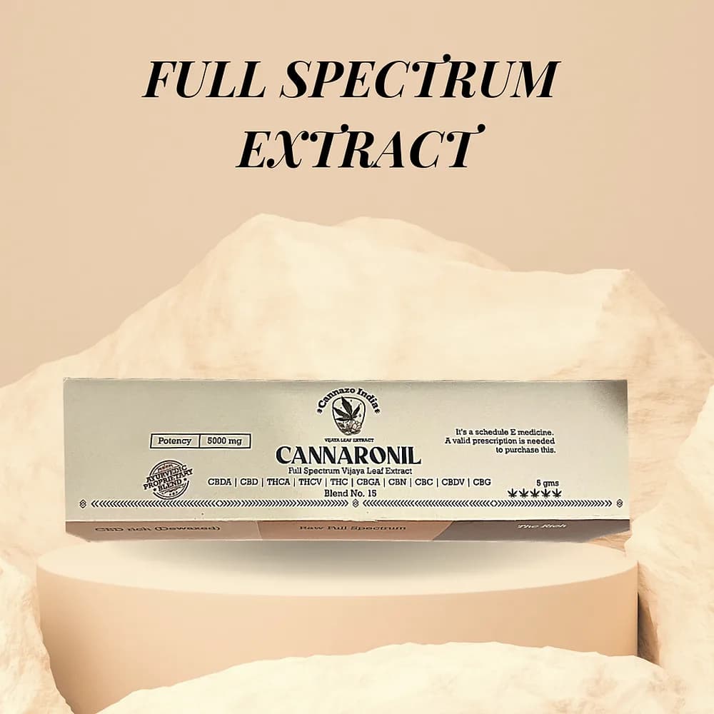 Cannaronil Syringe - Cannabis Leaf Extract - 5000MG/5GM - Cannazo India