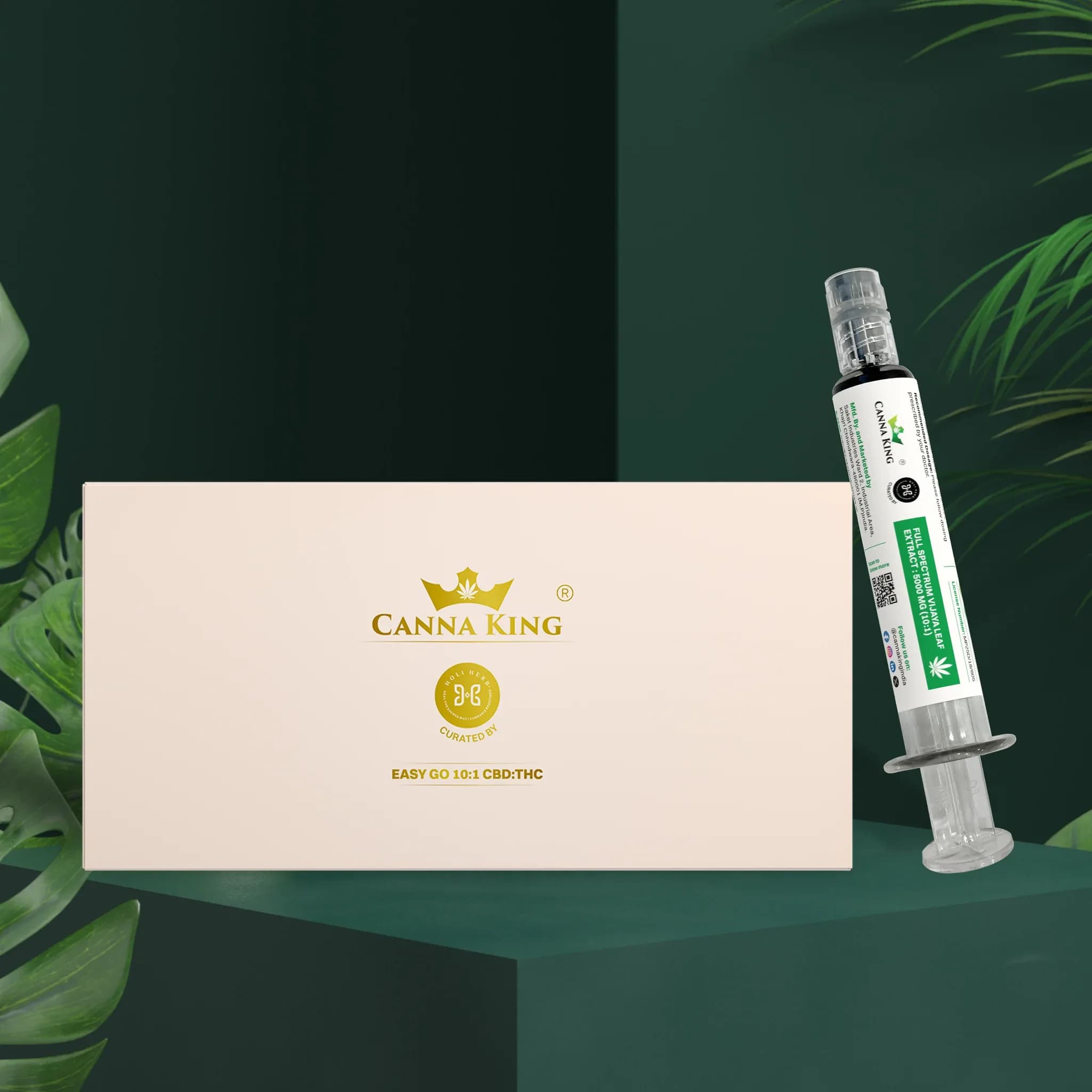 Cannaking Full Spectrum Vijaya (Hemp) Extract | 5000 mg, 10:1 CBD:THC - EASY GO