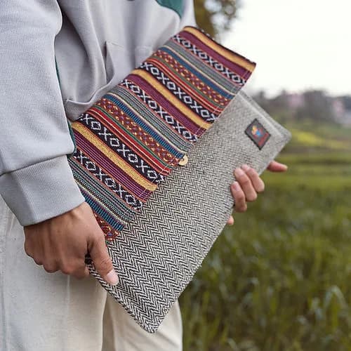 Hemp Laptop Sleeve - 3 Patterns - Buddhaland Co.