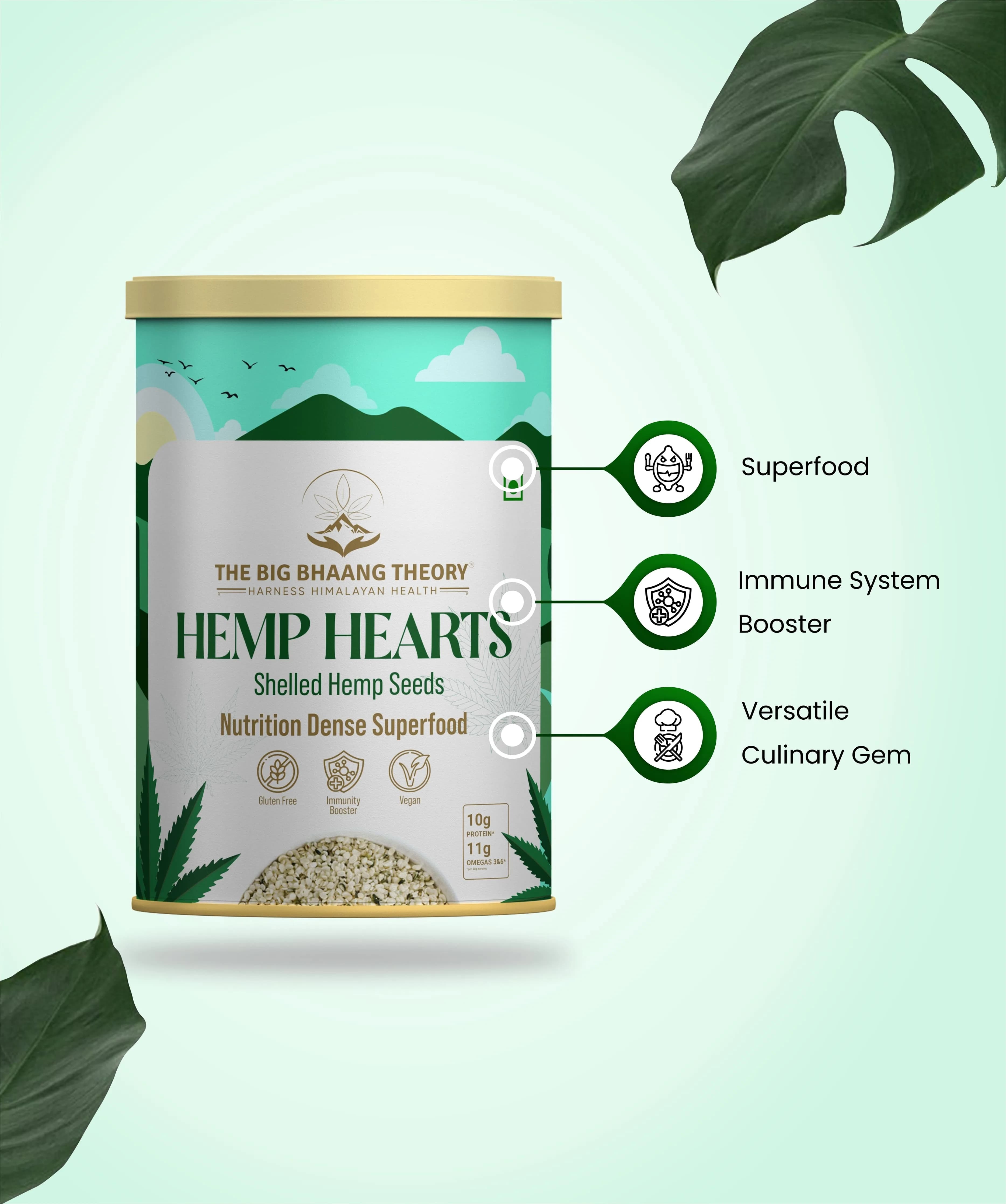 Hemp Hearts - 200 Grms - The Big Bhaang Theory