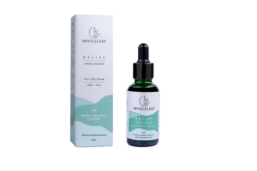 Wholeleaf Relief Strong Strength - Full Spectrum Oil (CBD + THC)