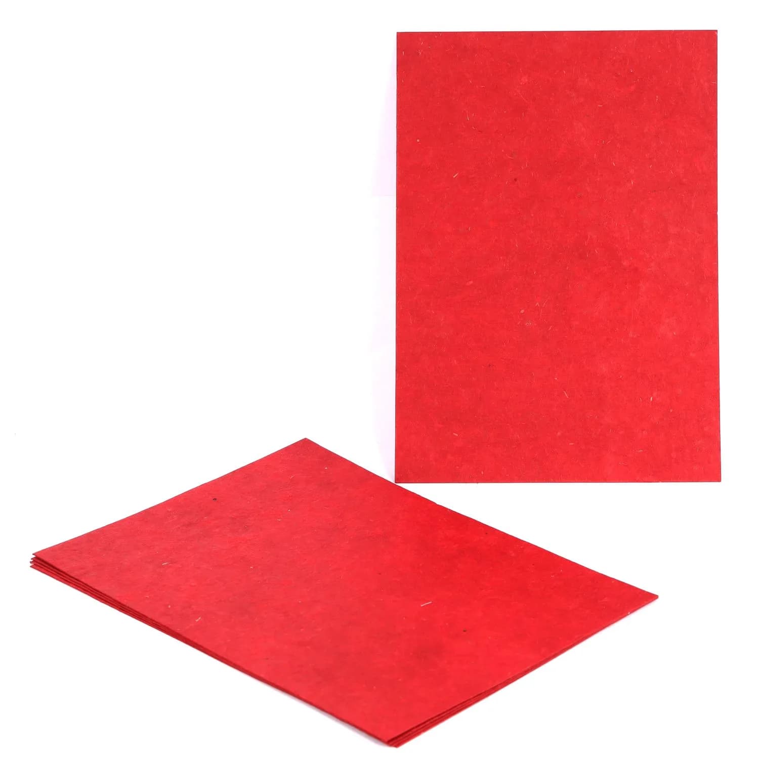 250 GSM Hemp A5 Sheets || Red || Set of 15 | OG Hemp