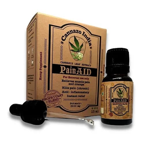 Pain Aid External Care - For Chronic Pain - 15 ML - Cannazo India