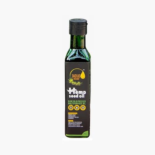 Hemp Seed Oil - Raw Cold Pressed - Omegas 3, 6 & 9 Amino Acids - Indus Hemp