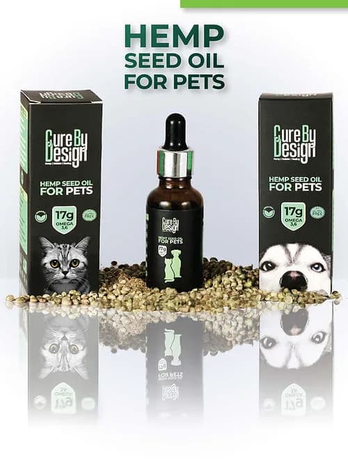 Hemp Seed Oil for Pets - Enhance Skin, Fur Condition, Reduce Shedding