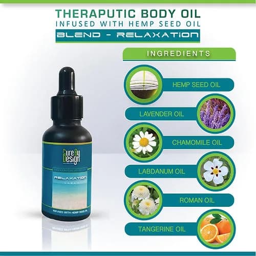 Aromatherapy Massage oil for Relaxation - Improves mood, Promotes Sleep