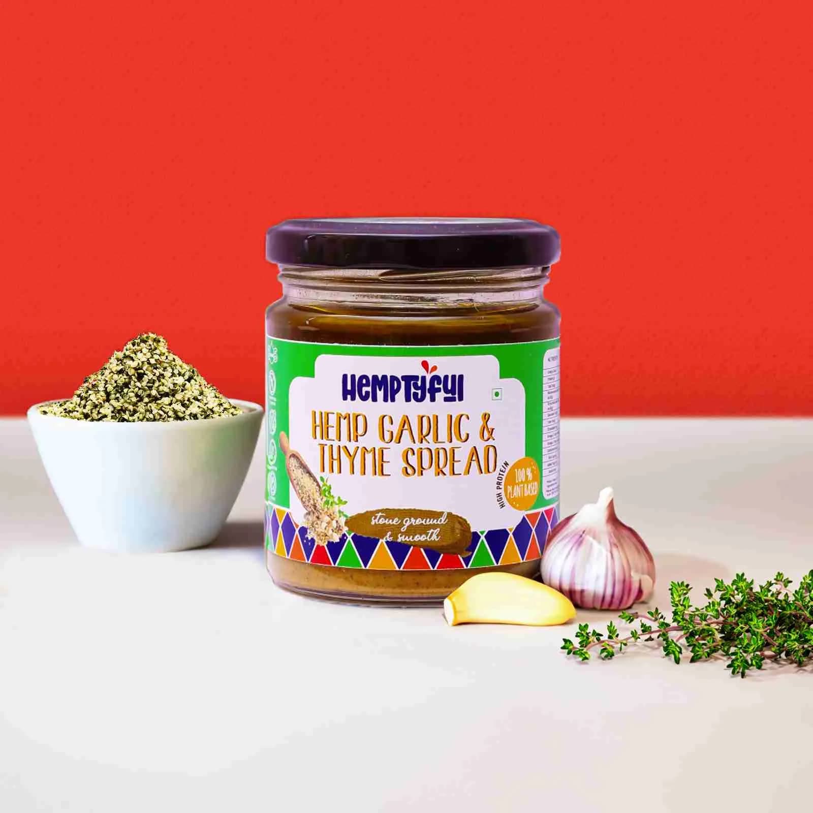 Hemptyful | Garlic & Thyme Hemp Spread | 180gm