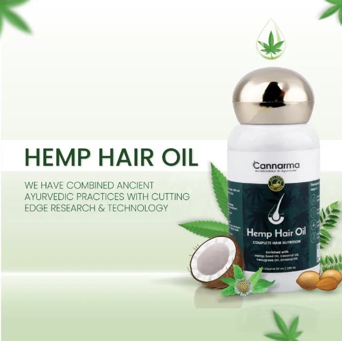 Cannarma Hemp Hair Oil With Coconut & Almond