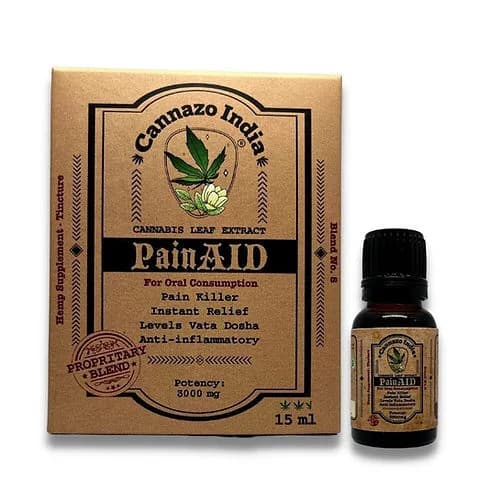 Pain Aid Tincture - For Inflammation and Pain Relief - 5 ML - Cannazo India