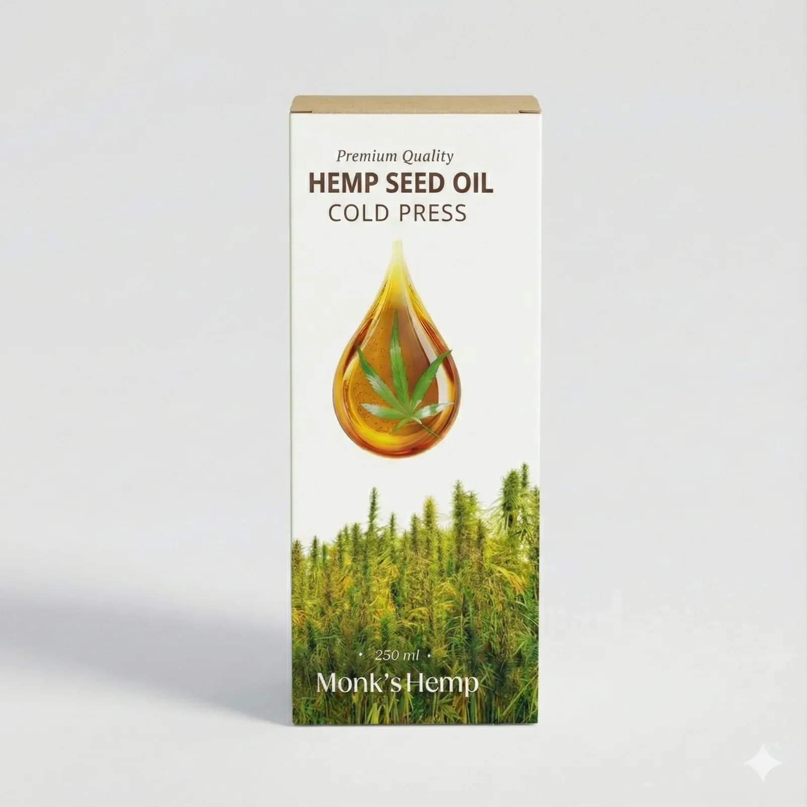 Monk's Hemp Cold-Pressed Hemp Seed Oil โ image 1 of 3